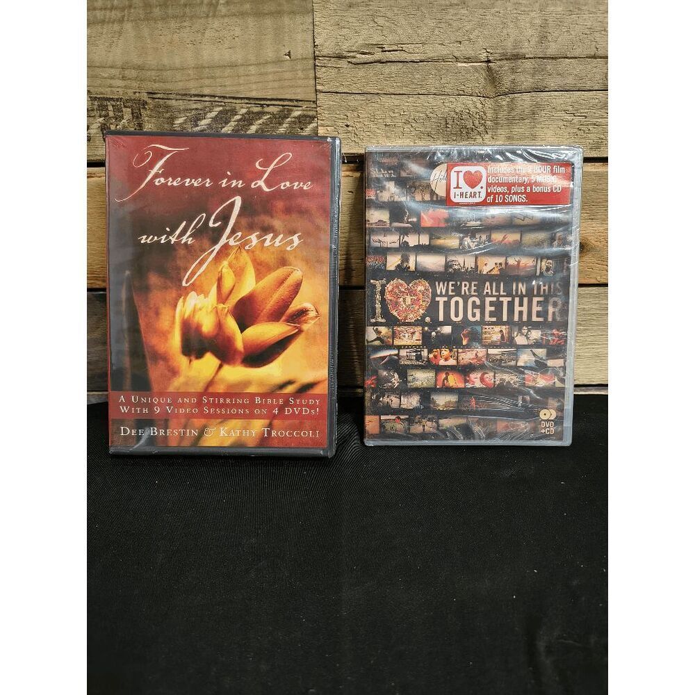 Lot of 2 NEW DVDs - We're All In This Together / Forever In Love with Jesus